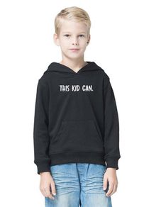 This Kid Can. Funny Kids Hoodie Birthday Eid Gift Present Naughty Kids Hoody Children Hood Kids Hoodie Cute Trending Christmas Inspirational