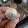 Netherlands 1966, 2/1/2 Gulden Silver coin.72% Silver. Image 3