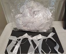 White Satin Ribbon Bows Large Bundle