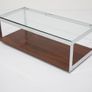 Richard Young for Merrow Associates: Architectural Rosewood, Chrome & Glass Coffee Table, UK, 1960s Image 4