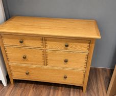 solid oak chest of drawers