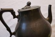 H G Long &amp; Co. Pewter Victorian Teapot