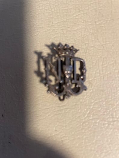 Vintage N de D Crown Brooch