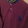 Ralph Lauren Mens iconic long sleeve high collar top burgundy XL Image 2