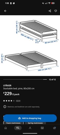 ikea bed utaker