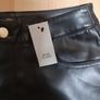 River Island Faux leather jeans Image 3