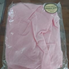 New Pink Fitted  Single Sheet 90cm x 190cm