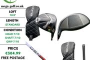 Cobra Ds-Adapt Max-K Driver / 10.5 Degree / Denali Red 5.5 50g Regular