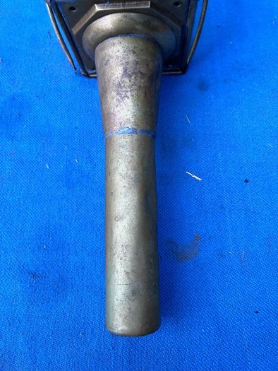 Old brass coach lamp