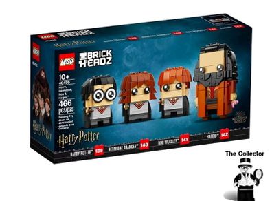 LEGO Harry Potter Brickheadz Set Harry Hermione Ron And Hagrid Set 40495 Brand New Factory Sealed