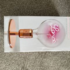 'Love' neon-style bulb lamp