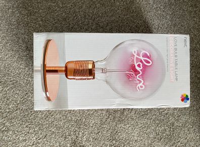 'Love' neon-style bulb lamp