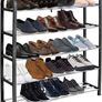 5 Tier Shoe Rack - Shoe Storage Organiser, Quick Assembly No Tools Required, Holds up to 15-20 pairs (L) 75.5cm x (W) 18.5cm x (H) 75.5cm MULTIPLE COLOURS AVAILABLE (FREE POSTAGE) Image 2
