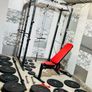 130 Kg Olympic Barbell Set Power Rack With Dip Attachments Bench Dumbbells Image 10