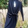 M & S black rib knitted dress BMWT, Size 14 Image 4