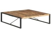 Coffee Table 140x140x40 cm Rough Mango Wood