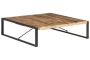 Coffee Table 140x140x40 cm Rough Mango Wood