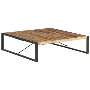 Coffee Table 140x140x40 cm Rough Mango Wood