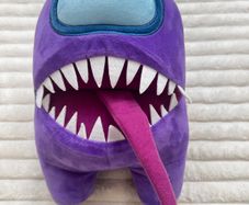 Toikido Among Us Impostor Purple Monster Stuffed Toy Plush approx. 30 cm. Used Please see photos