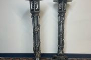 Fabulous Pair of Carved Silver Gilt Wood Jardinieres / Stands.