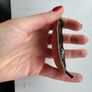 Handmade ceramic rings dish - dark leaf NEW Image 3