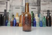 264 - Vintage Murphys Brewers Cork Beer Embossed Letters Brown Glass Decorative Collectible Bottle