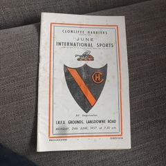 Clonliffe Harriers International Sports Lansdowne Rd 1957