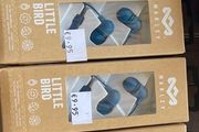 8 boxes of little bird in ear headphones brand new still in box. 3 black, 3 blue, 2 orange.  RRP 9.95 each. Price for all 8 includes registered post