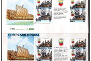 1988 Ireland Dublin Millennium Pair Booklet Pane Commemorative Stamp First Day Cover (FDC)