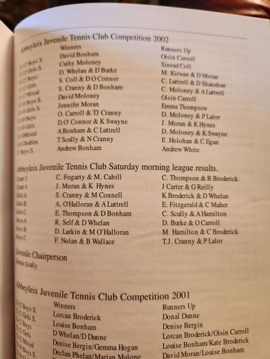 Abbeyleix. It Started in the jelly's Pit. 100 years Of Tennis In Abbeyleix. First Edition Hardback With Dustjacket In Very Good Condition.