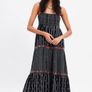 Fab Zara Bloggers Black Embroidered Boho MIDI Dress Image 2