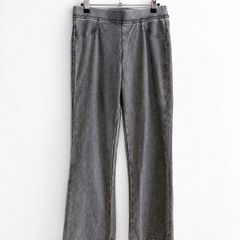 Pre Owned Dunnes Stores Acid Wash Grey Flare Jeggings