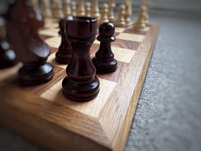 Handmade Chessboard - Walnut, Maple and Oak with Large Chess Pieces