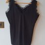 Black lace vest top Image 3
