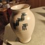 Vintage Wcklow Vale Pottery Vase With Black Rim Image 7