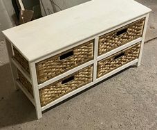 Console with baskets