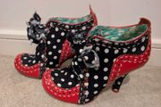 Irregular choice polka dot heels