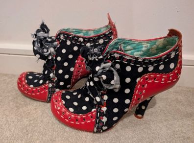 Irregular choice polka dot heels