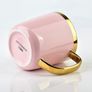 Porcelain Gold Pink Coffee Tea Mug Sammy 360ml Image 2