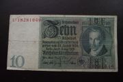 Germany. Reichsbanknote. 10 Mark (21.2.1929)