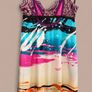 Custo Barcelona Luxury Designer Size 8-10 Silk Maxi Dress Image 4