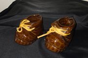 Pair of Vintage Ceramic Shoe Ashtrays