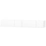 TV Cabinets 2 pcs Chipboard 120x40x34 cm High Gloss White Image 2