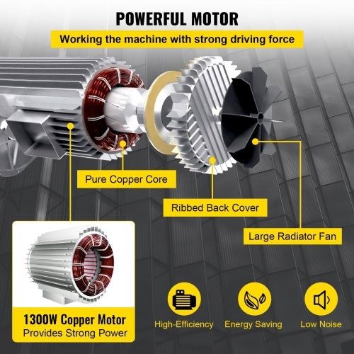 800Kg/1700Lbs Electric Trolley Hoist 1300W Electric Hoist Winch Double 12M/40Ft