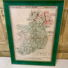 United Ireland 1885 map & 1886 Election results