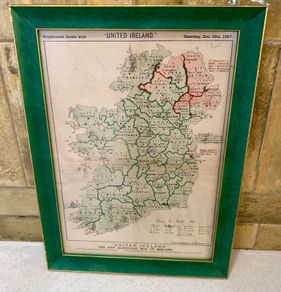 United Ireland 1885 map & 1886 Election results