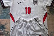 England football jerseys and shorts for boys 7 to 8 years