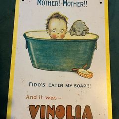 Vintage Vinolia Soap sign