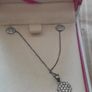 ladies silver chain and pendant and earrings Image 6
