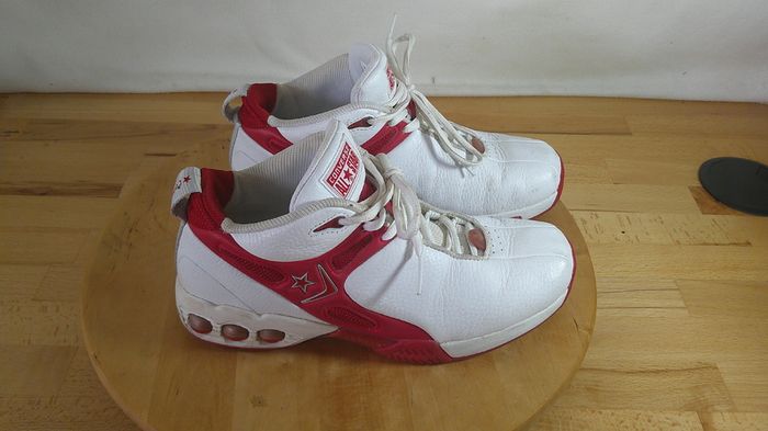 Vintage Converse All Star Icon HELX Basketball Shoes White Red Euro 40 UK \ Ire 6